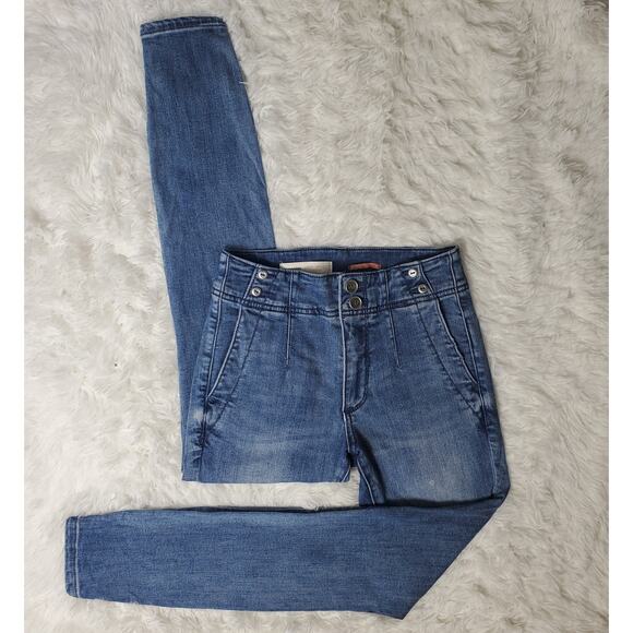 Anthropologie Pilcro Skinny Darted Jeans 25 / 0 - Picture 1 of 11